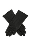 Women's Cashmere-Lined Leather Gloves - Black