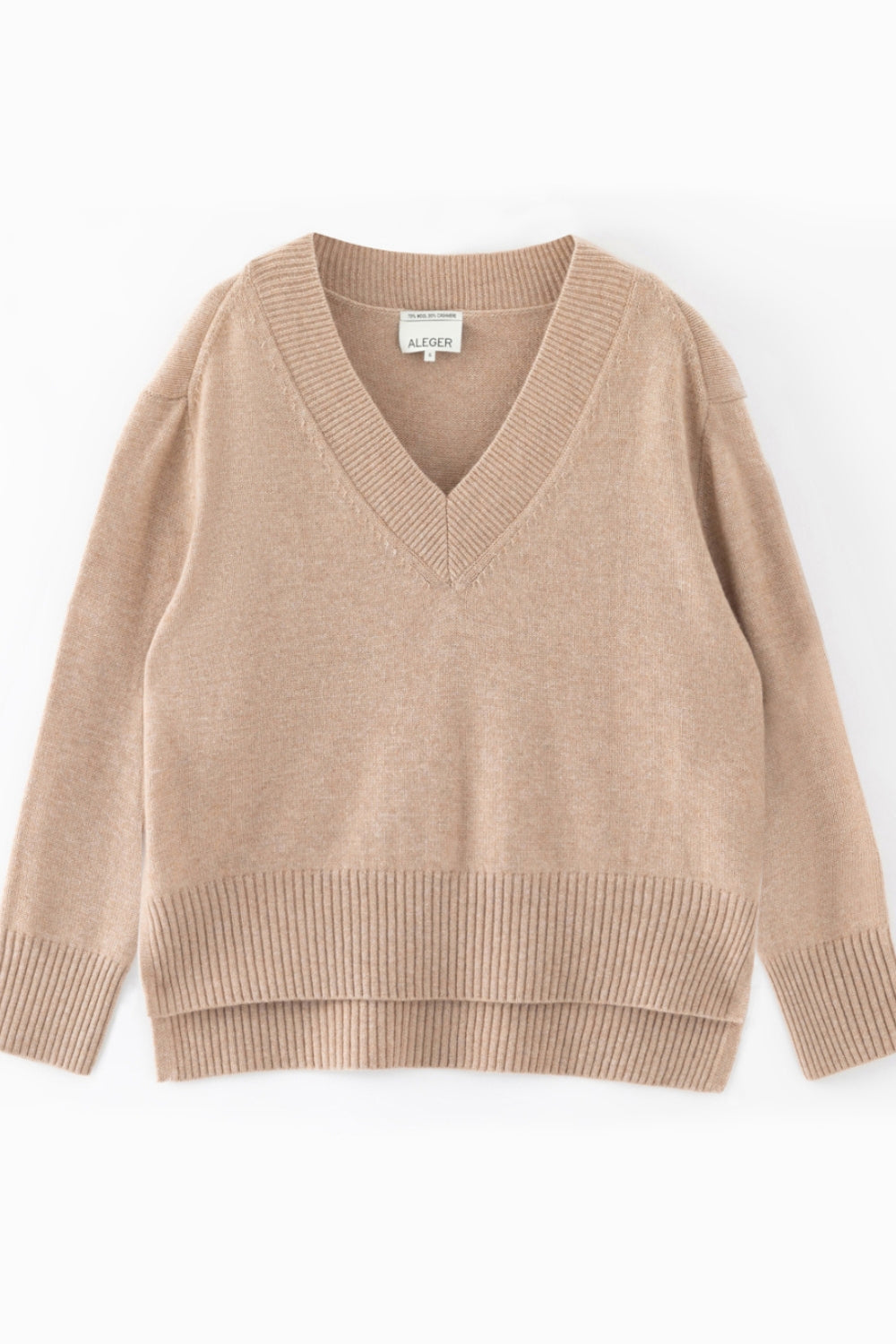 Cashmere Oversized V Neck - Toffee