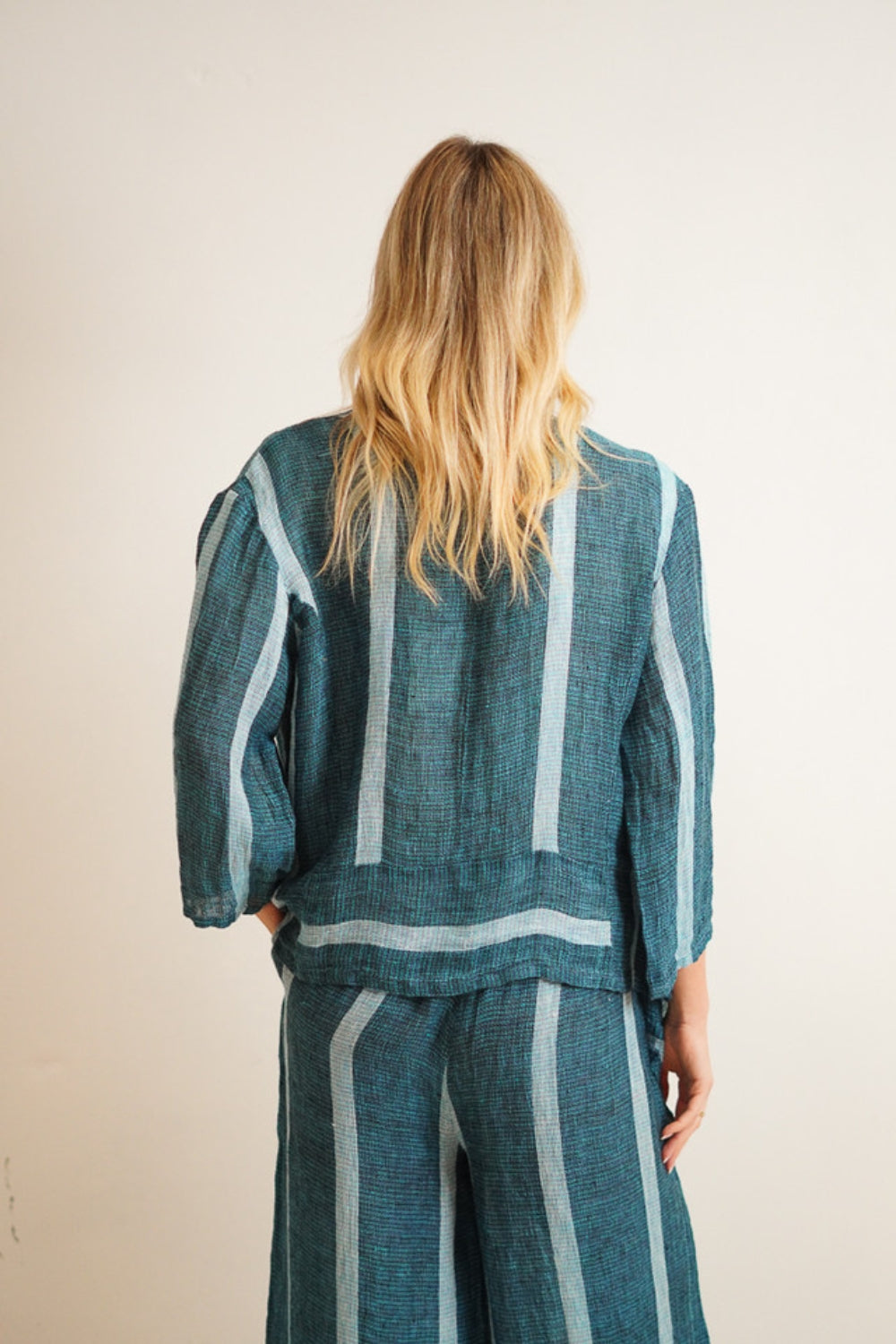 Bianca Jacket - Gemstone Blue Stripe