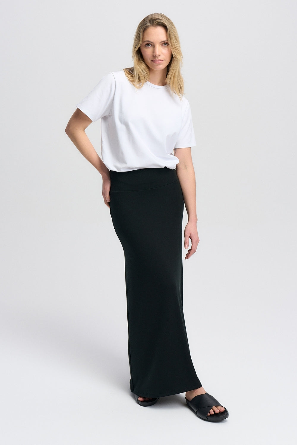 Delilah Skirt - Black - Merino Wool