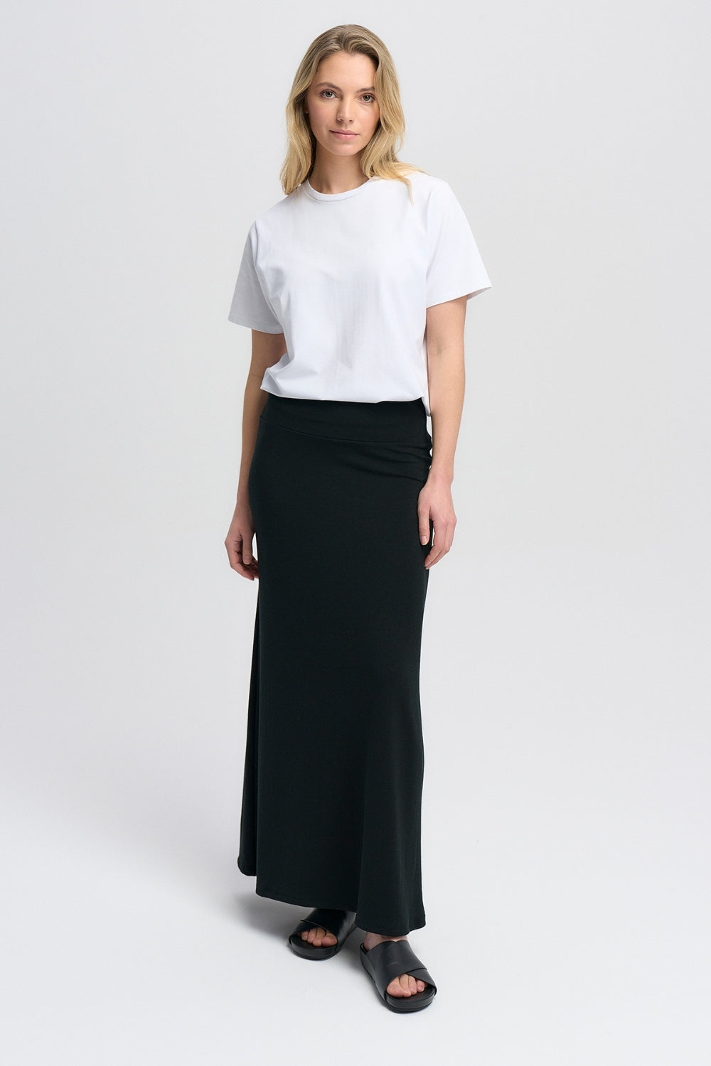 Delilah Skirt - Black - Merino Wool