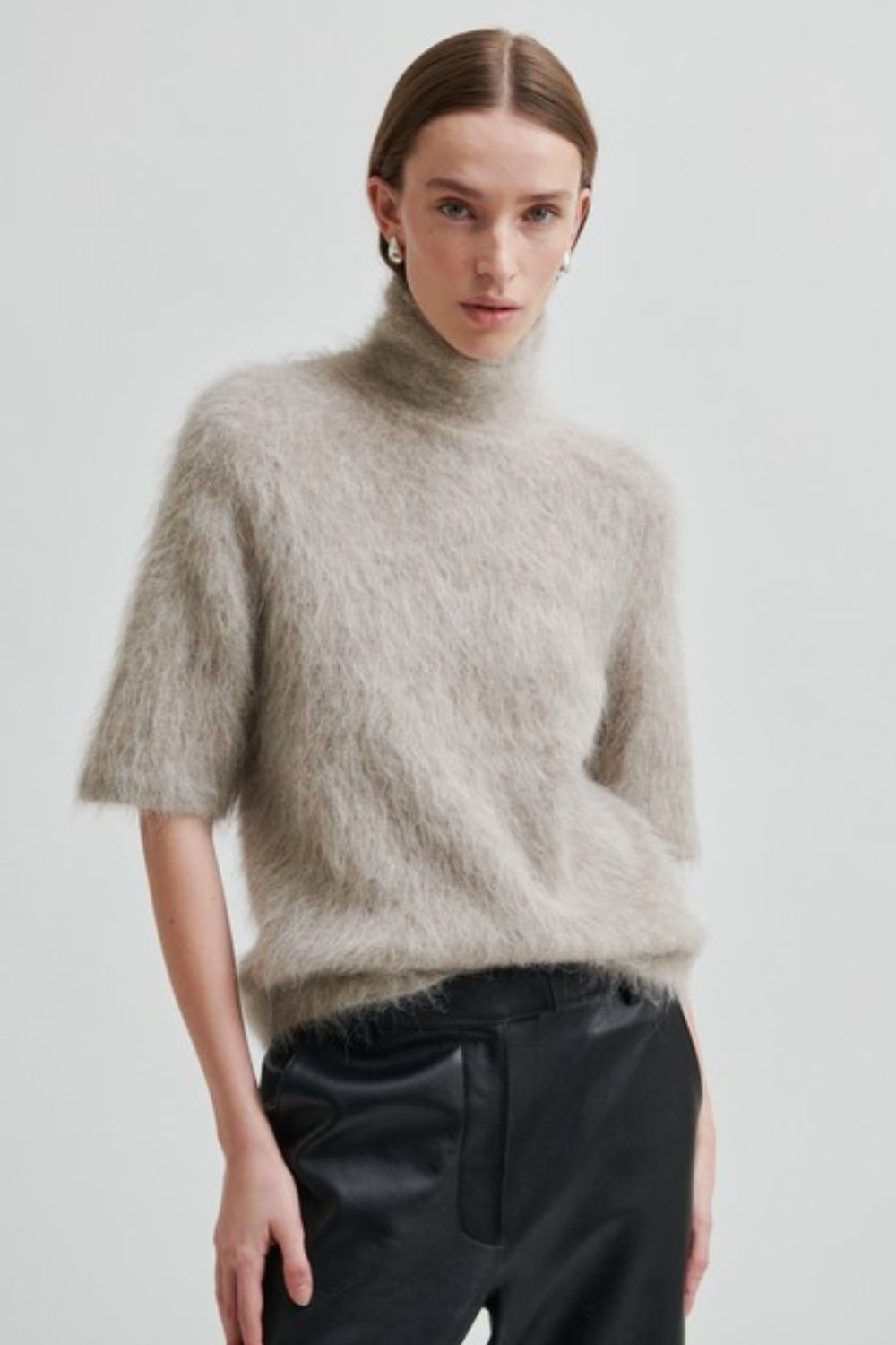 Karla Knit Short Sleeve - Pumice Stone