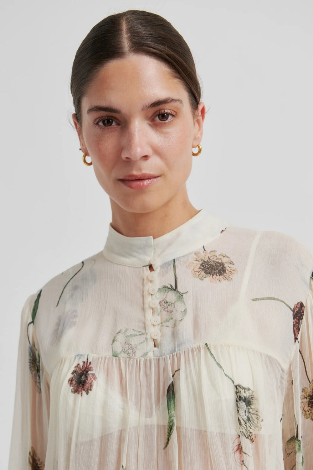 Florala Sheer Blouse - Summer Sand