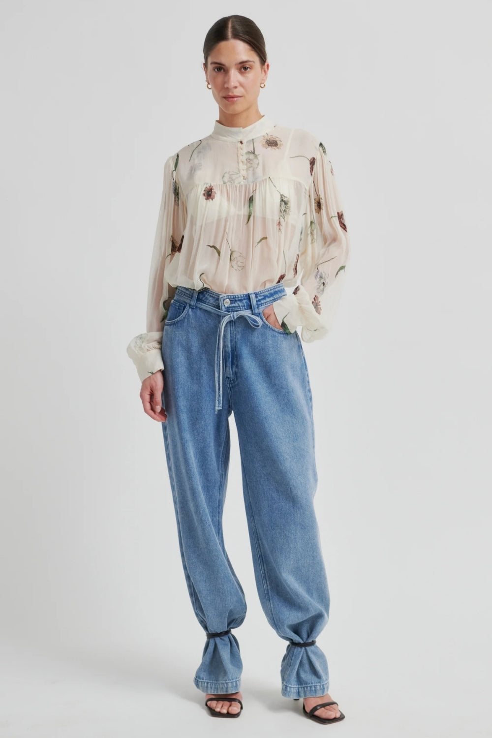 Florala Sheer Blouse - Summer Sand