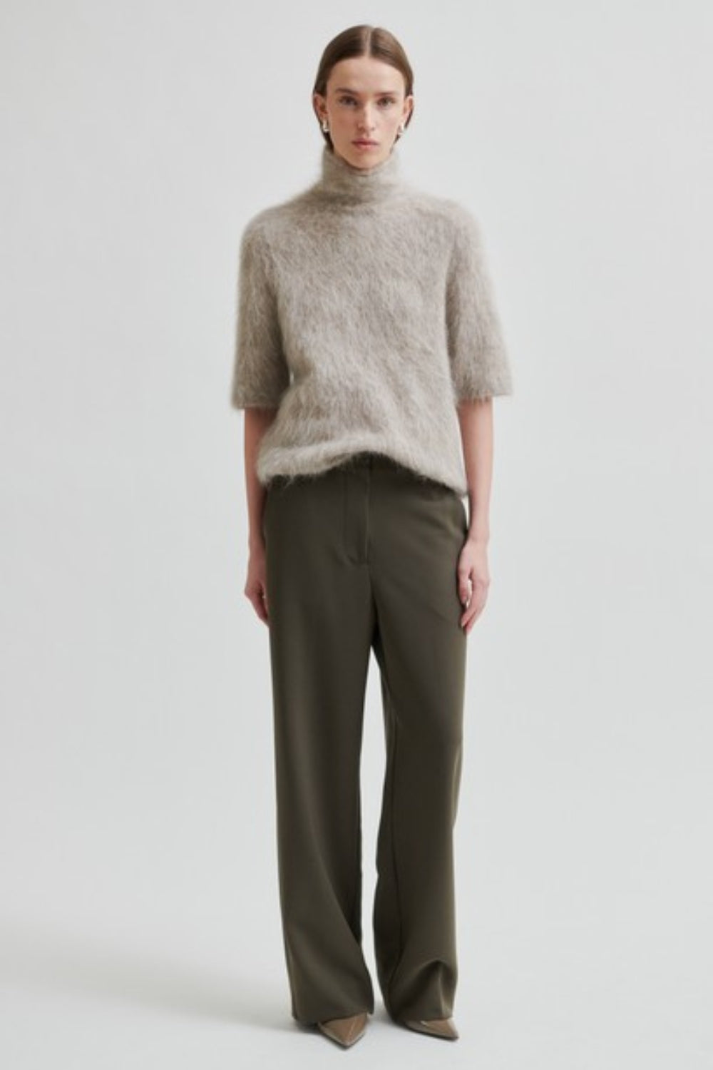 Karla Knit Short Sleeve - Pumice Stone