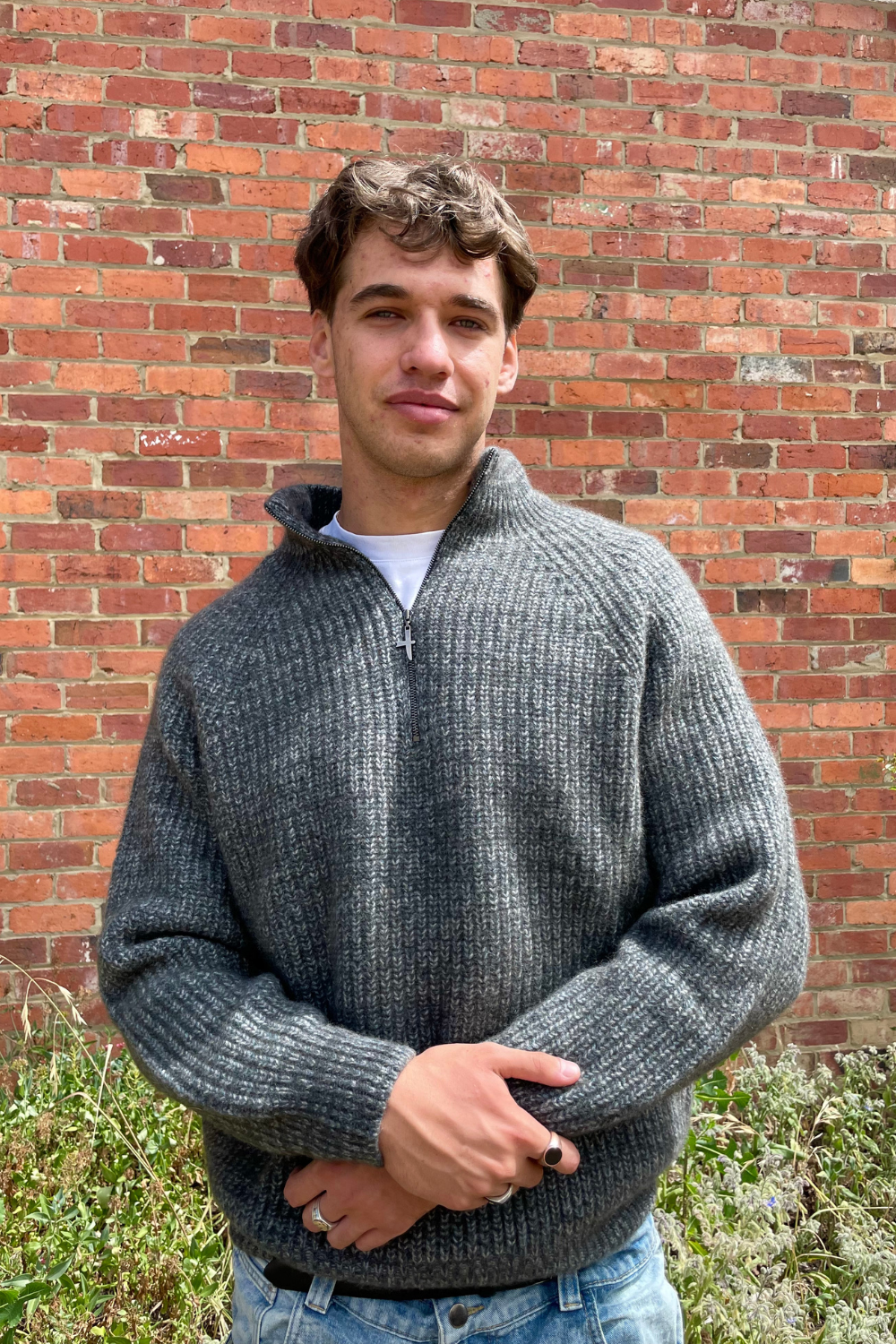 Kenzie Zip Sweater - Shadow / Bluestone - Unisex