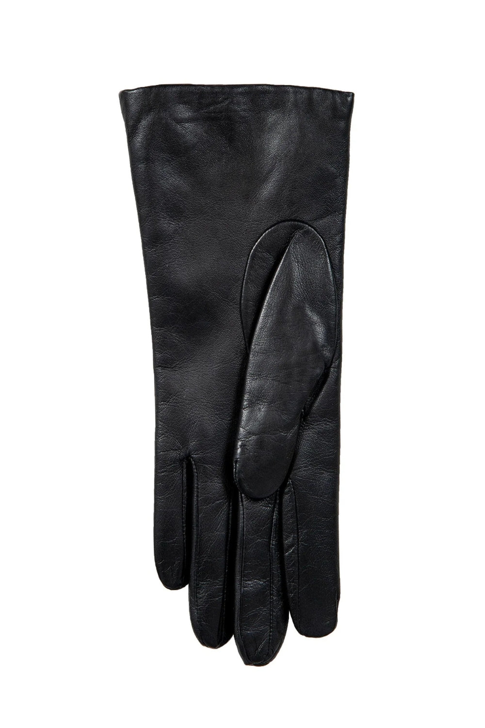 Women's Cashmere-Lined Leather Gloves - Black