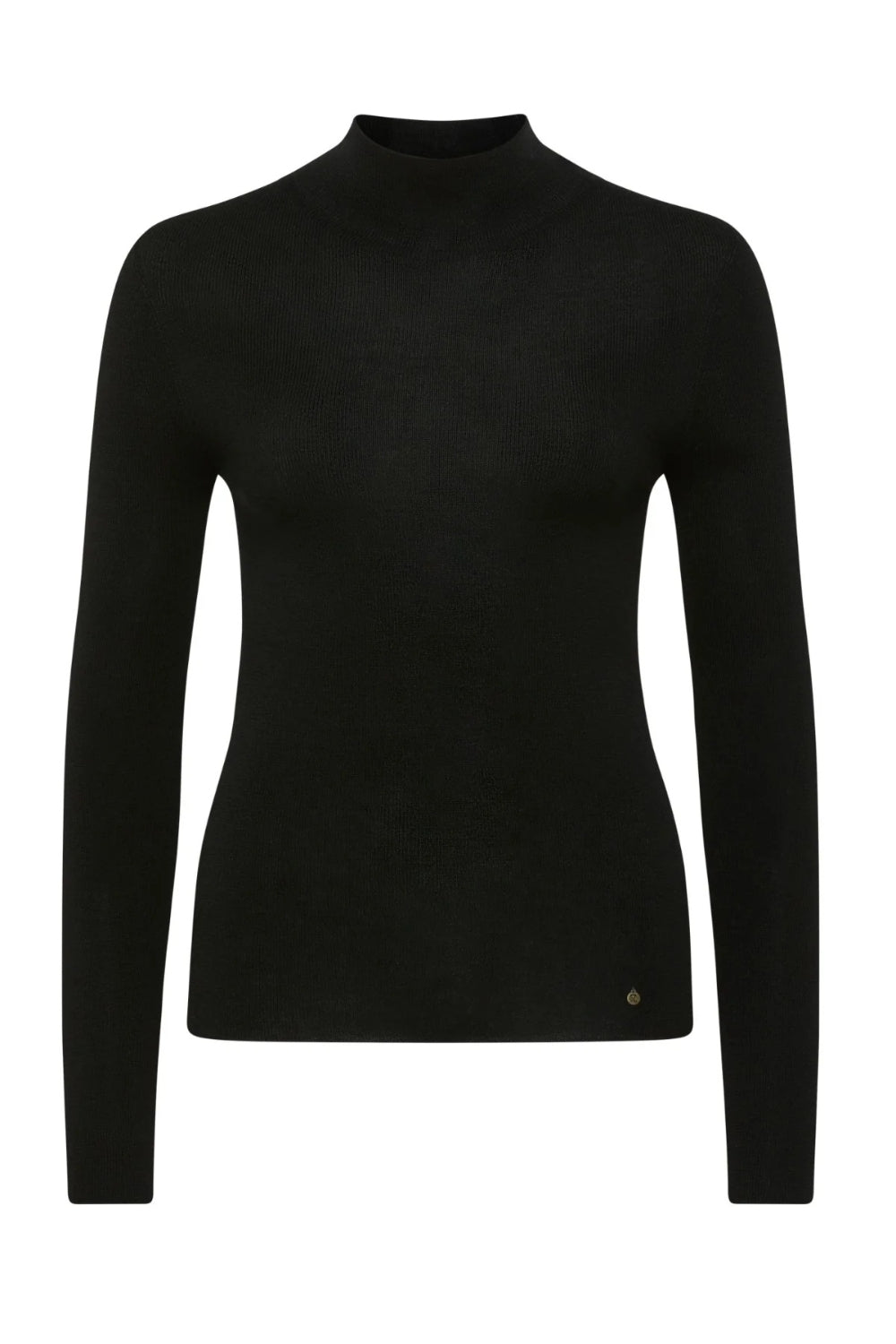 Superfine Merino Turtle Neck - Black