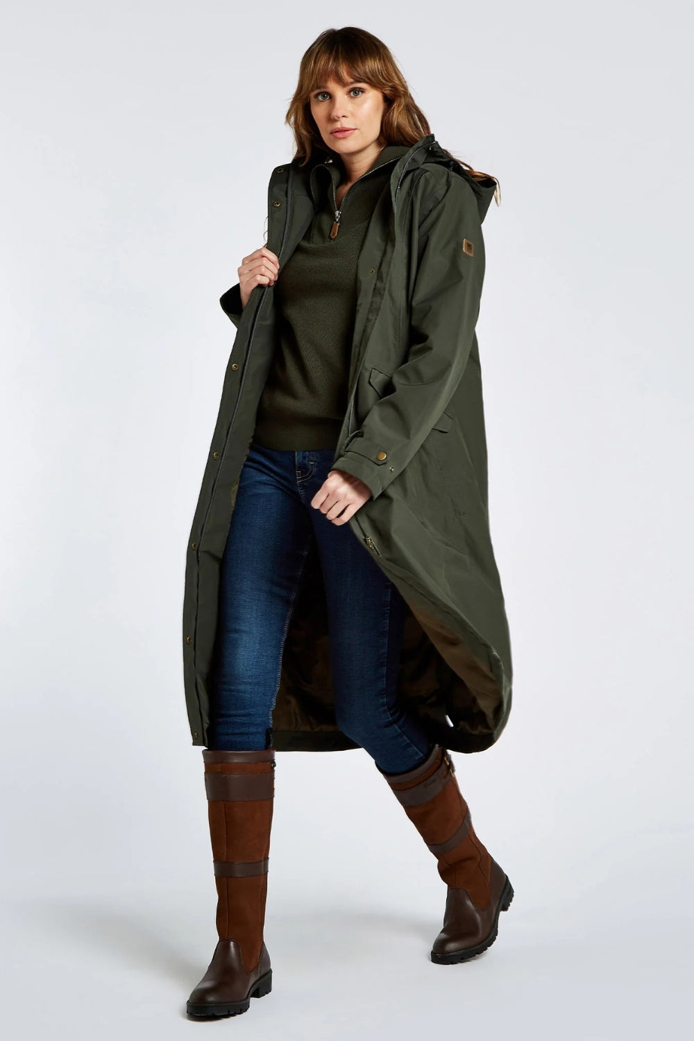 Alderford Waterproof Coat - Pesto