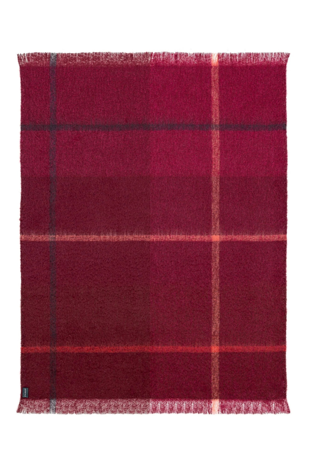 St Albans Mohair Throw - Bordeaux