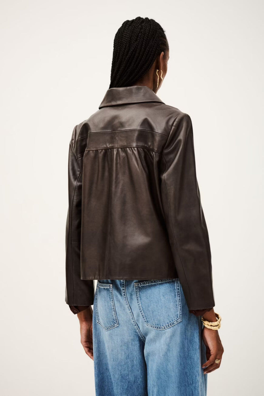 Milas Straight Cut Jacket - Chocolat