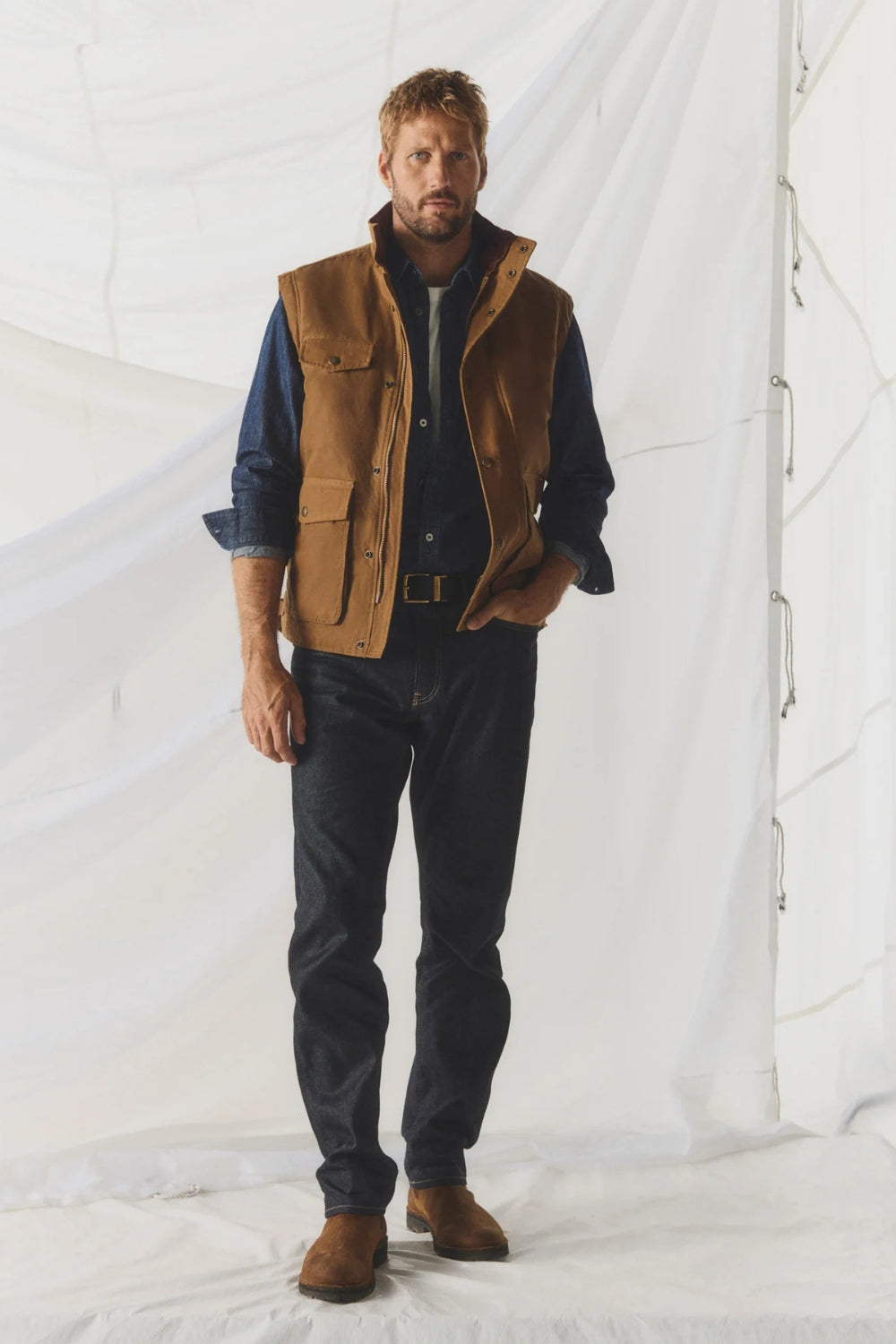 Men's Special Edition Vintage Wax Jumbuck Vest - Sandstone