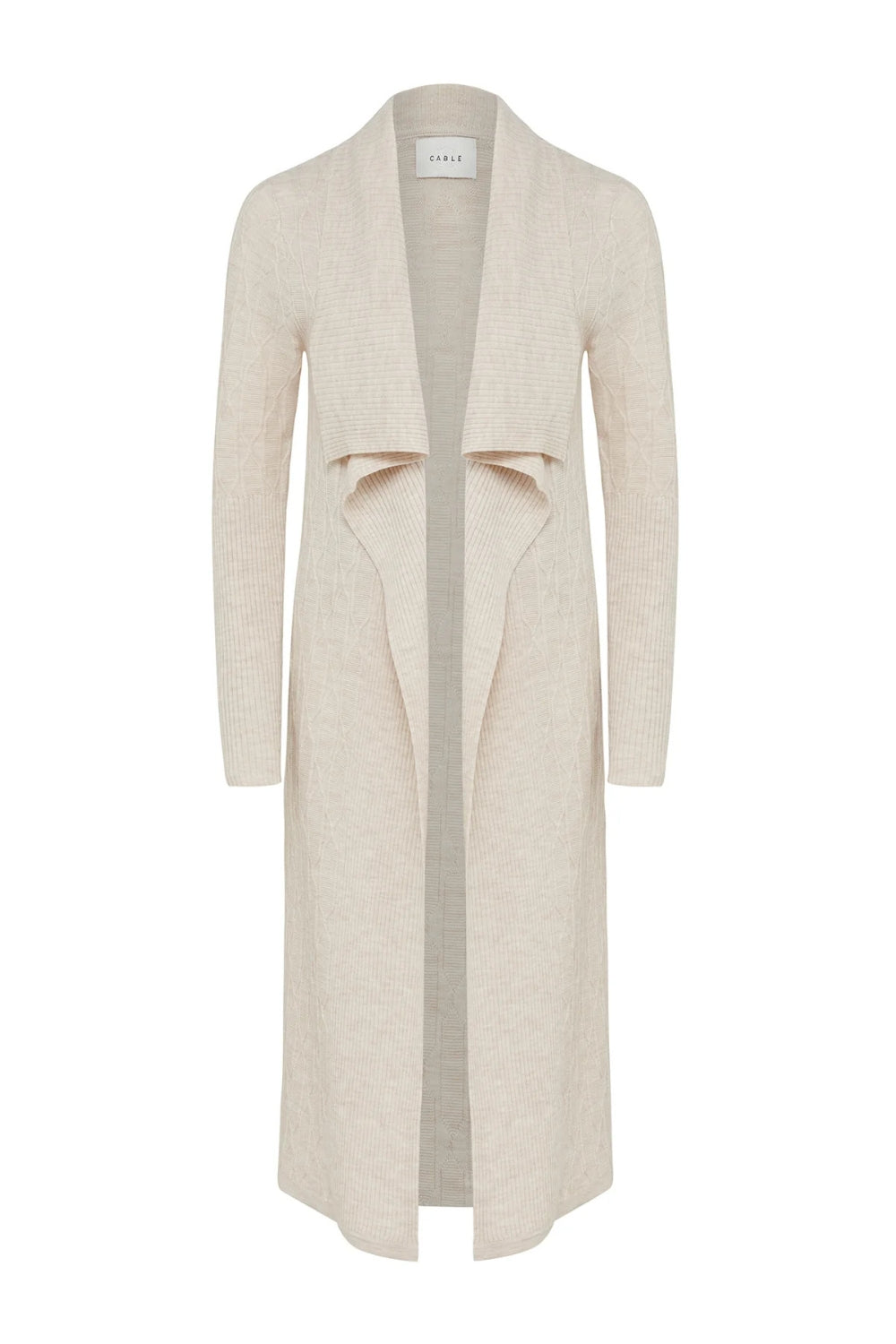 The Beaumont Merino Wool Cardigan - Oatmeal