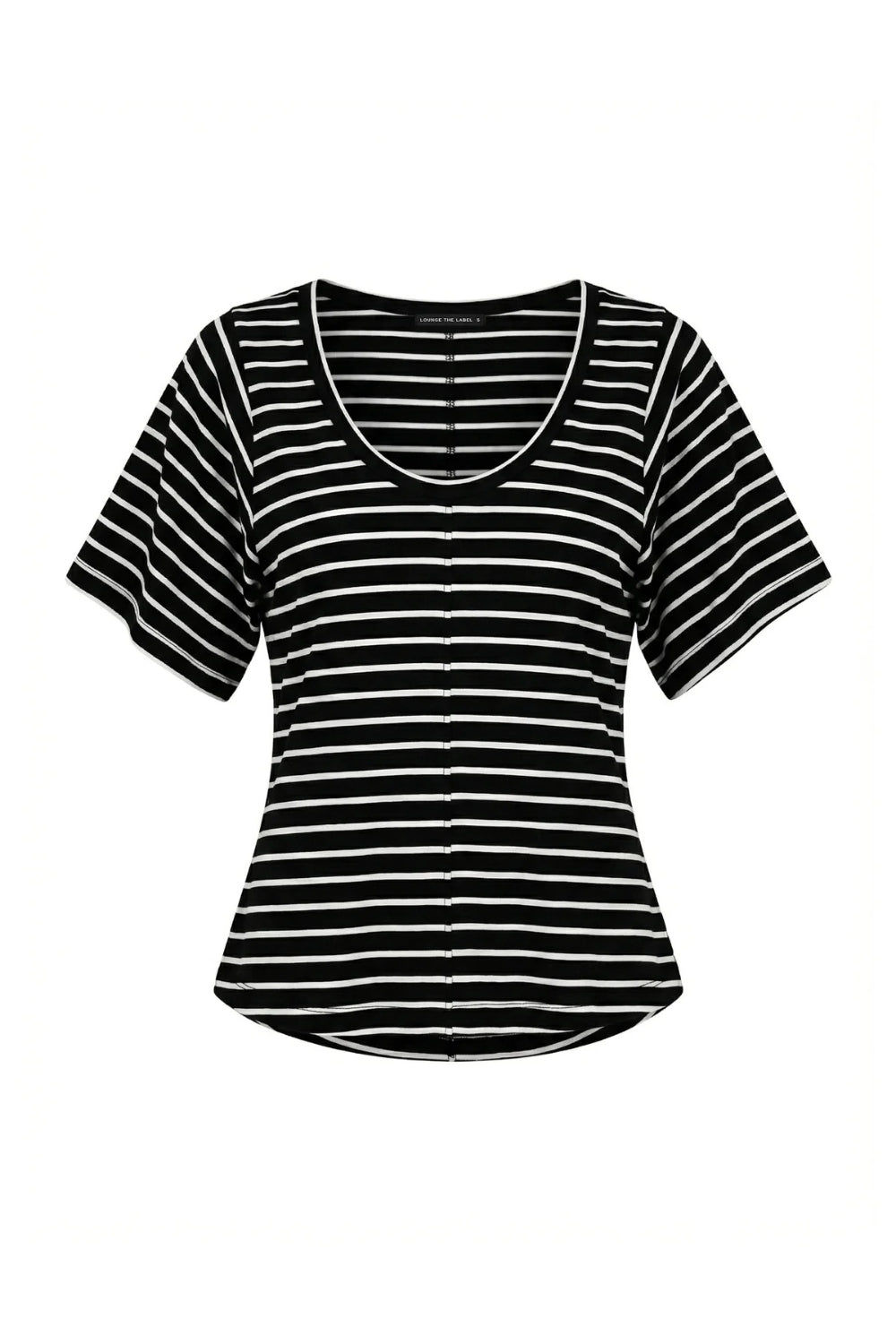 Naxos Top - Black/White Stripe