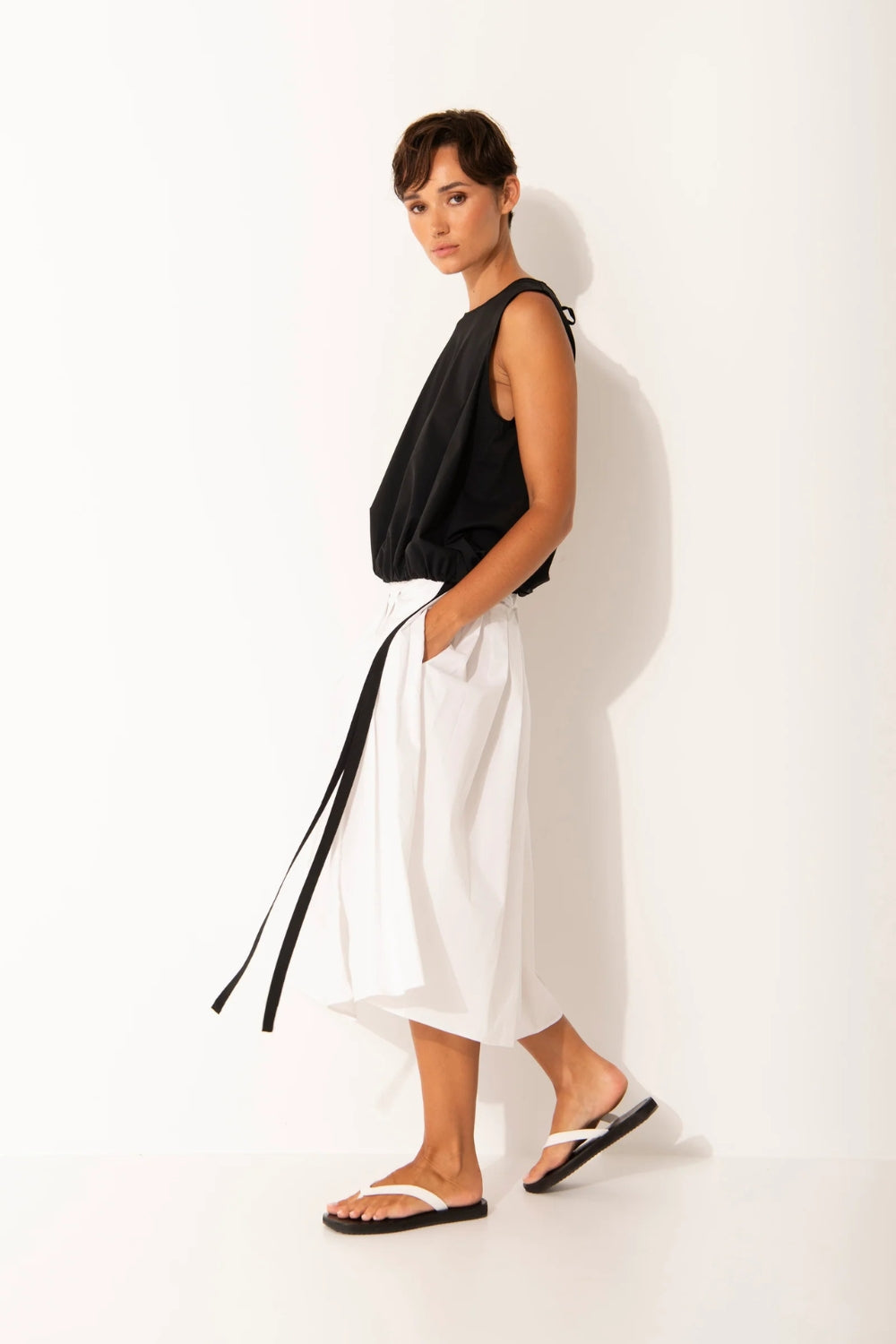 Salina Midi Skirt - White