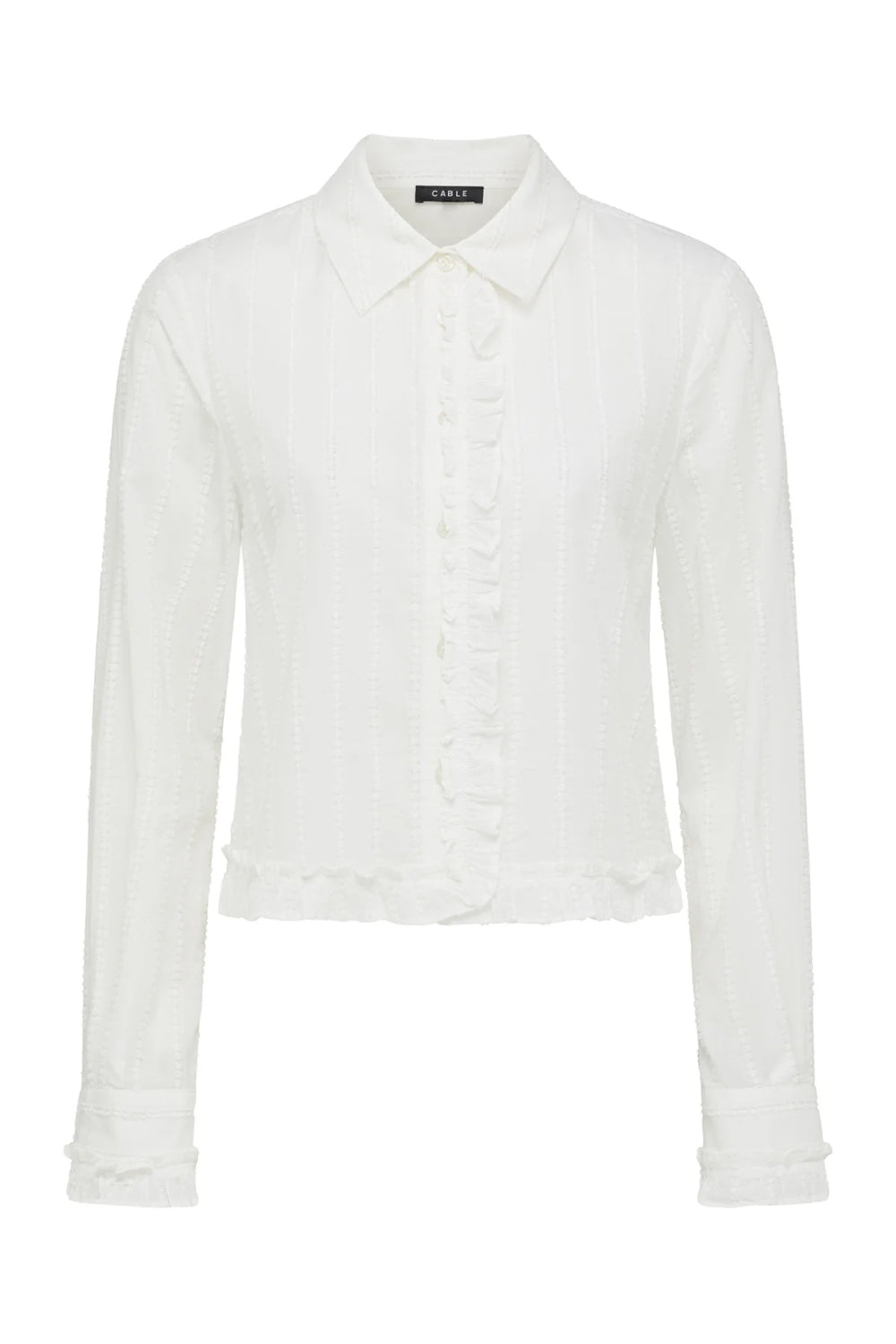 Corso Cotton Dobby Blouse - White