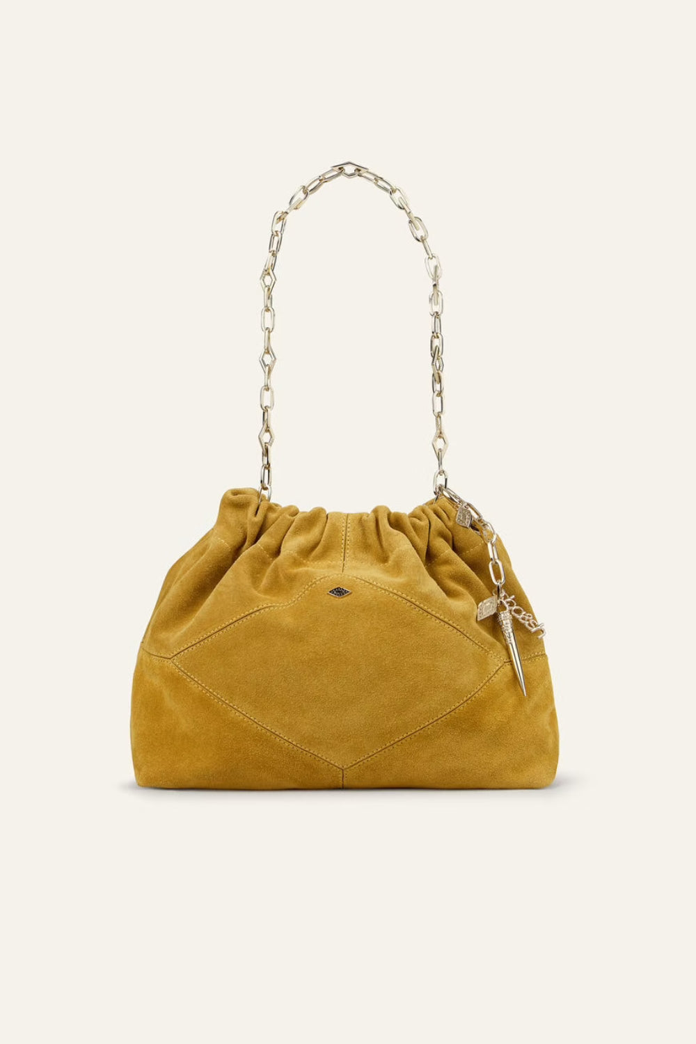 June Mini Tote Suede Bag - Safran