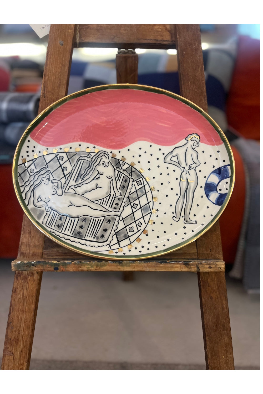 Oval plate - Beach