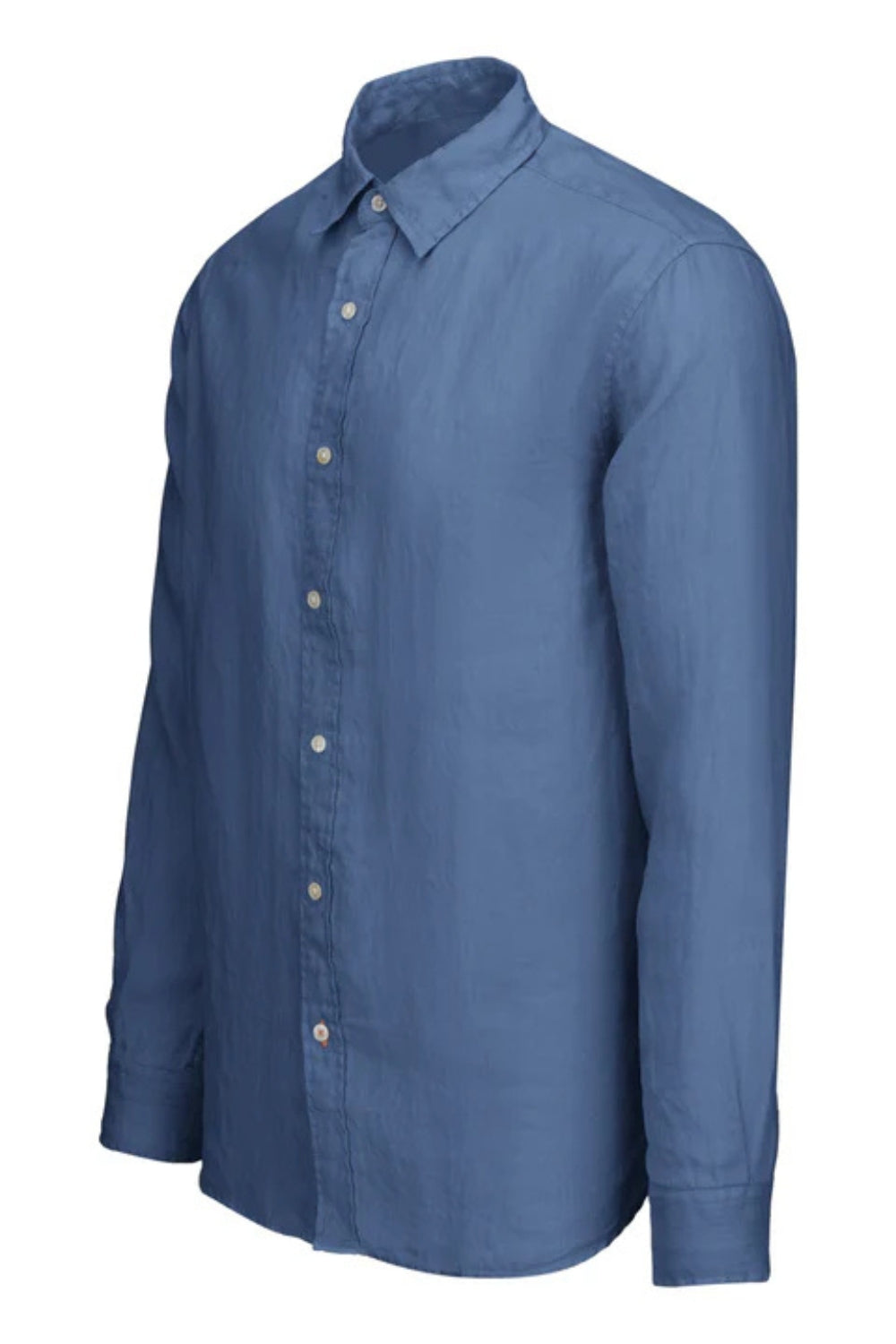 Amalfi Linen Shirt - Tidal Blue