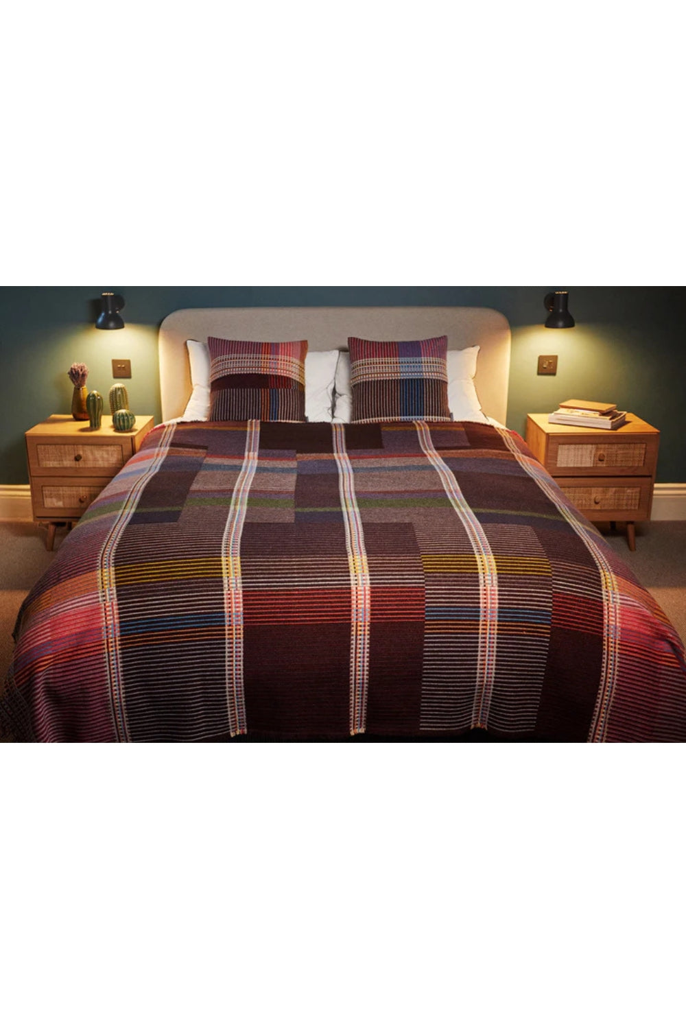 Lambswool Pinstripe Throw - Sophia
