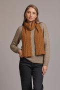 Possum Merino Cable Scarf - Multiple Colours