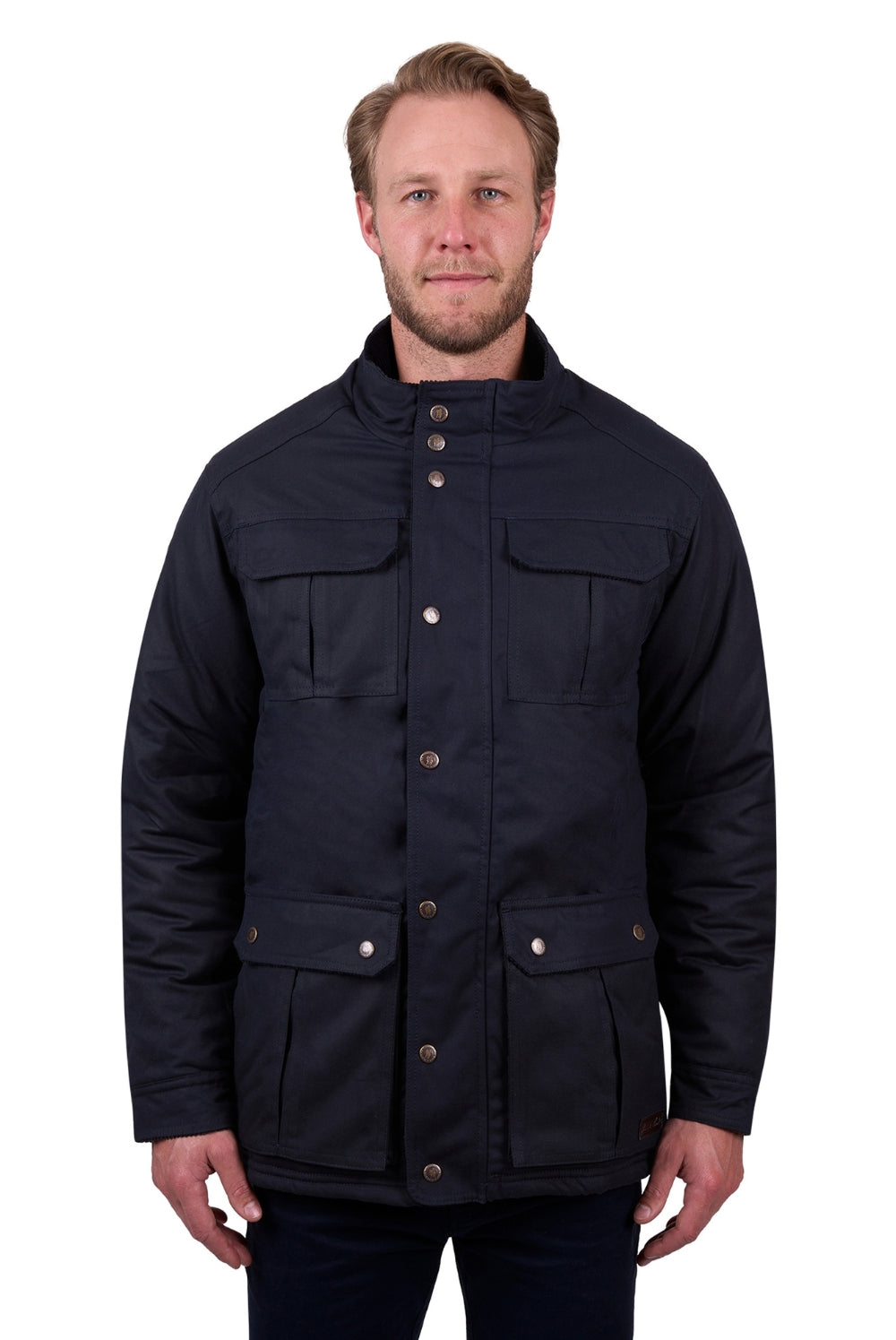 Men's Tarcutta Waxed Cotton Jacket - Navy