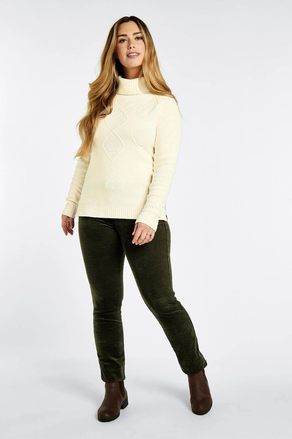 Honeysuckle Cord Jeans - Olive