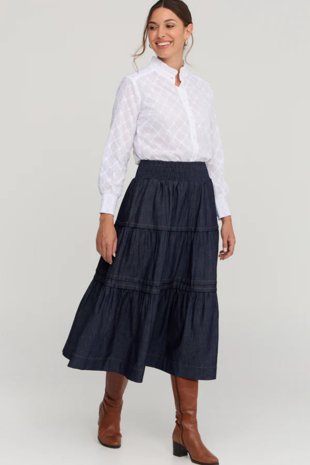 Saffron Denim Skirt