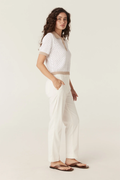 Aldo Sateen Pant - White