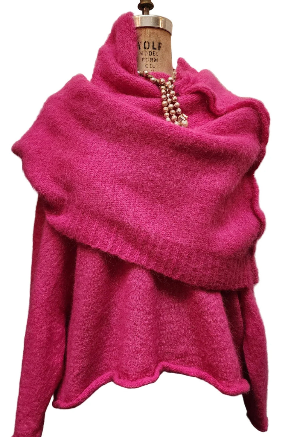 Luxe Capelet Shrug - Candy Pink