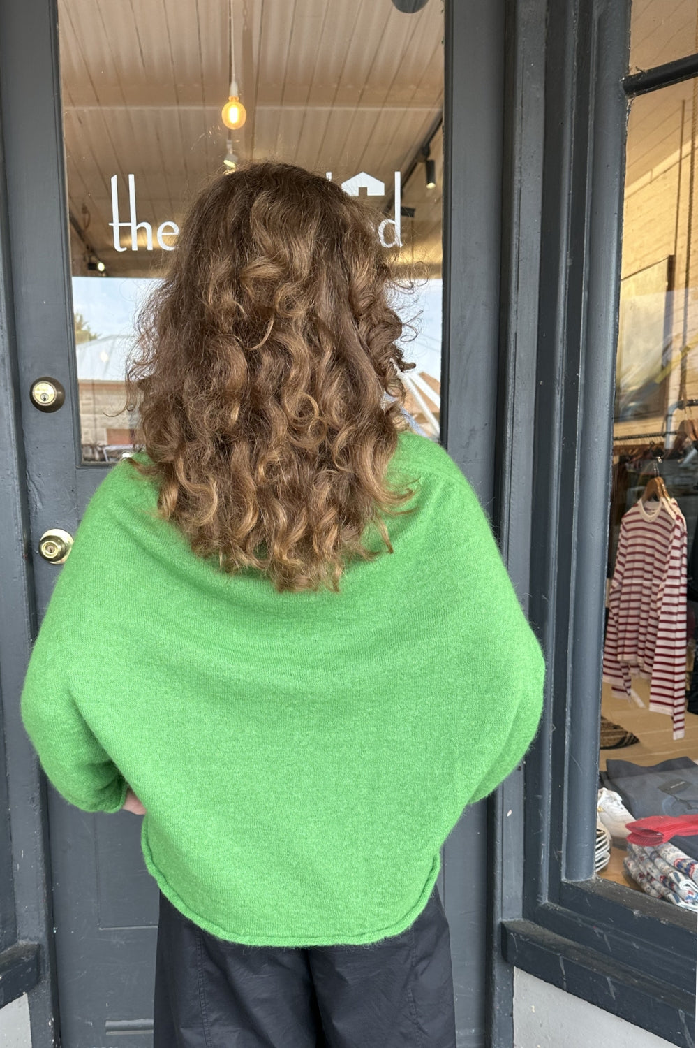 Luxe Light Weight V-Neck Sweater - Green
