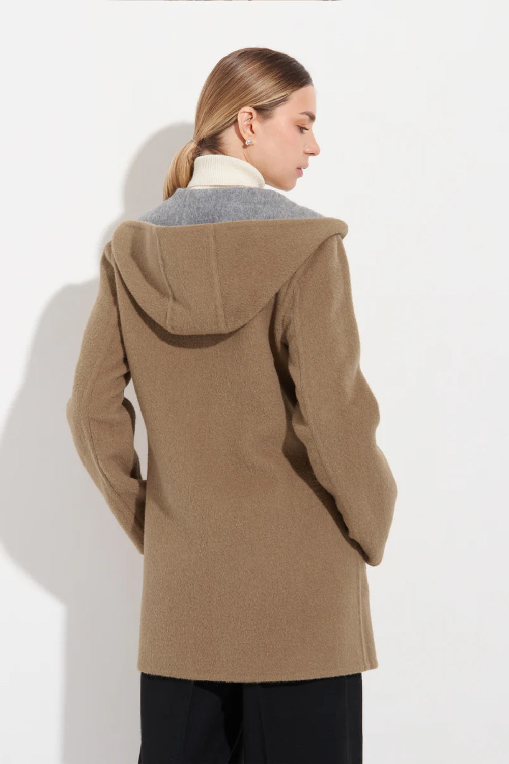 Alaia Reversible Duffle Coat - Bentley/Camel