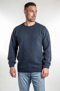 Mens Crew Neck Jumper - Indigo