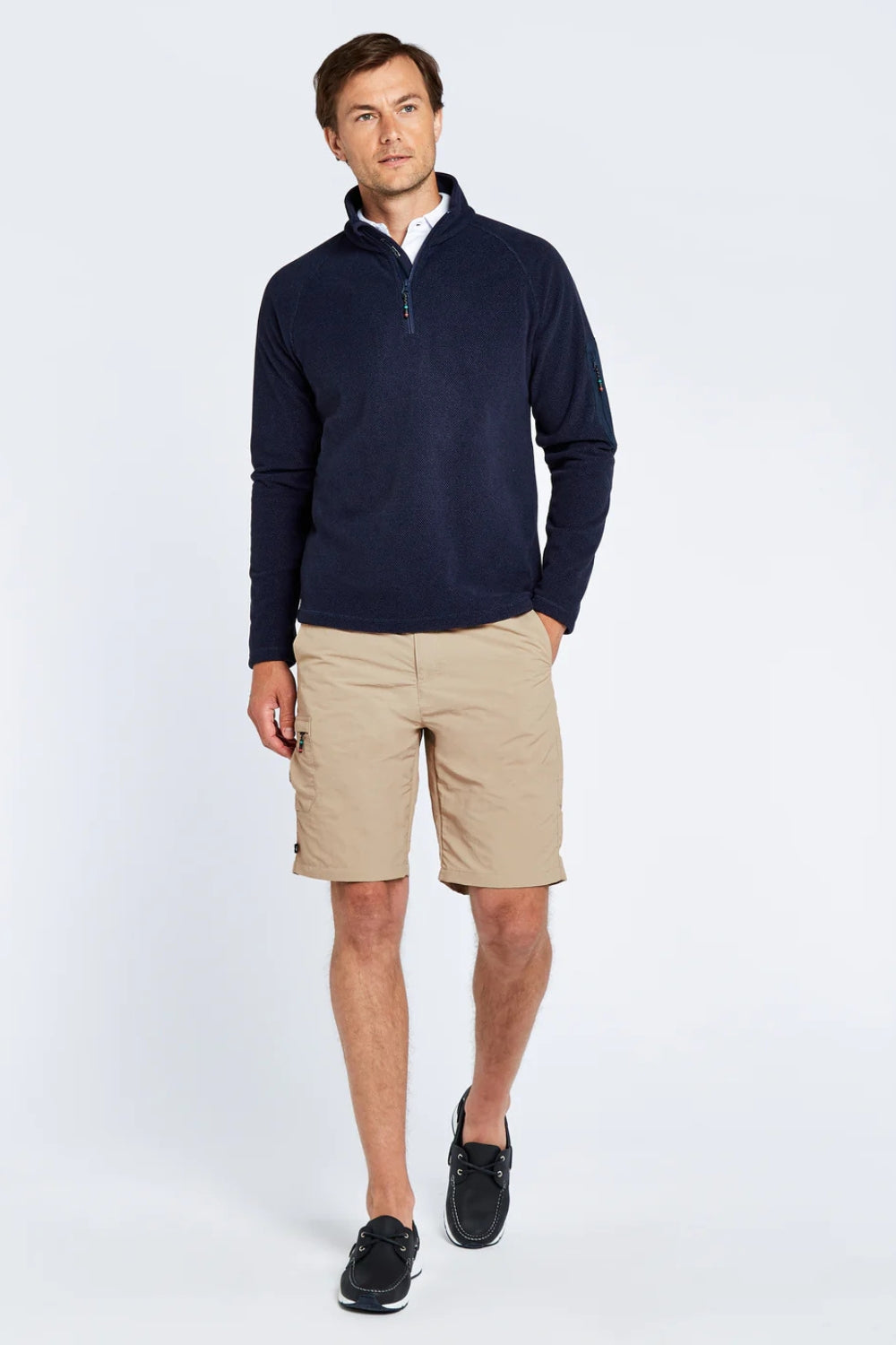 Monaco Unisex Quarter Zip Fleece - Navy