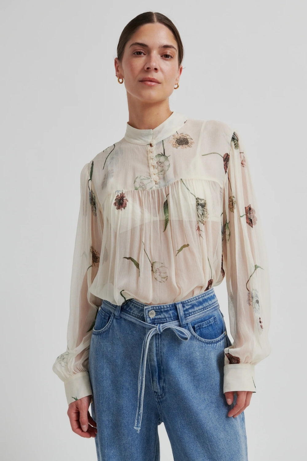 Florala Sheer Blouse - Summer Sand