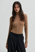 Matima Turtle Neck - Camel Melange