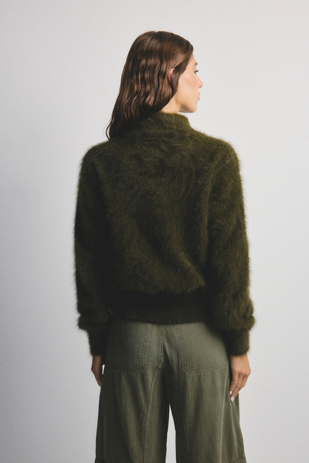 Felix Zip Up Bomber - Moss