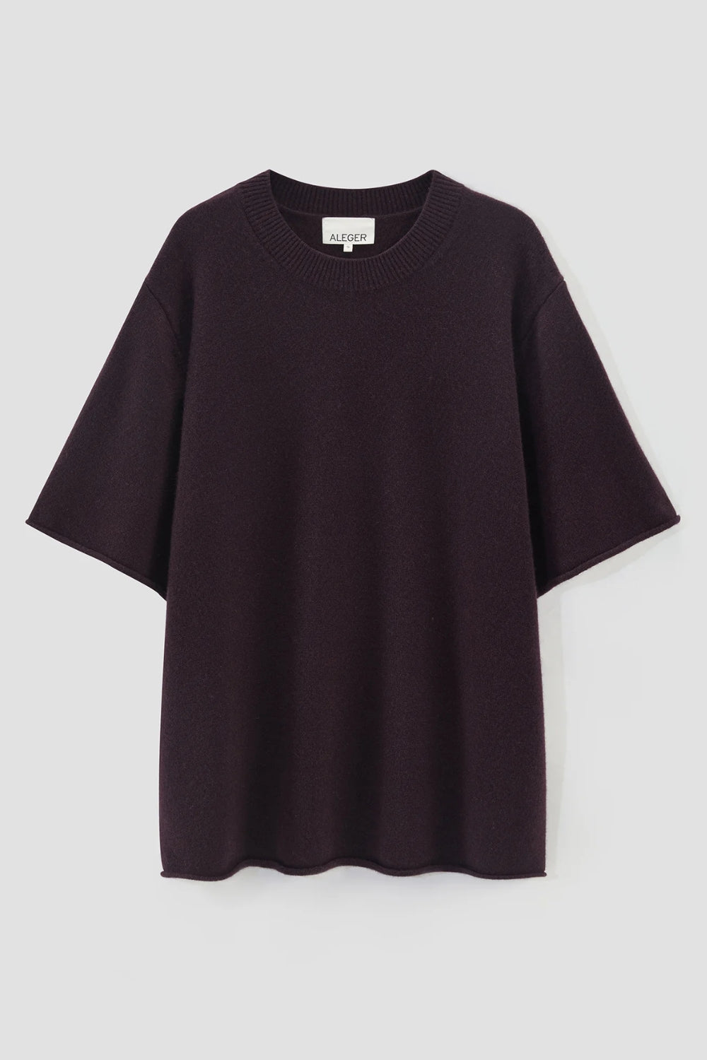 Wool Cashmere Super Big T - Merlot