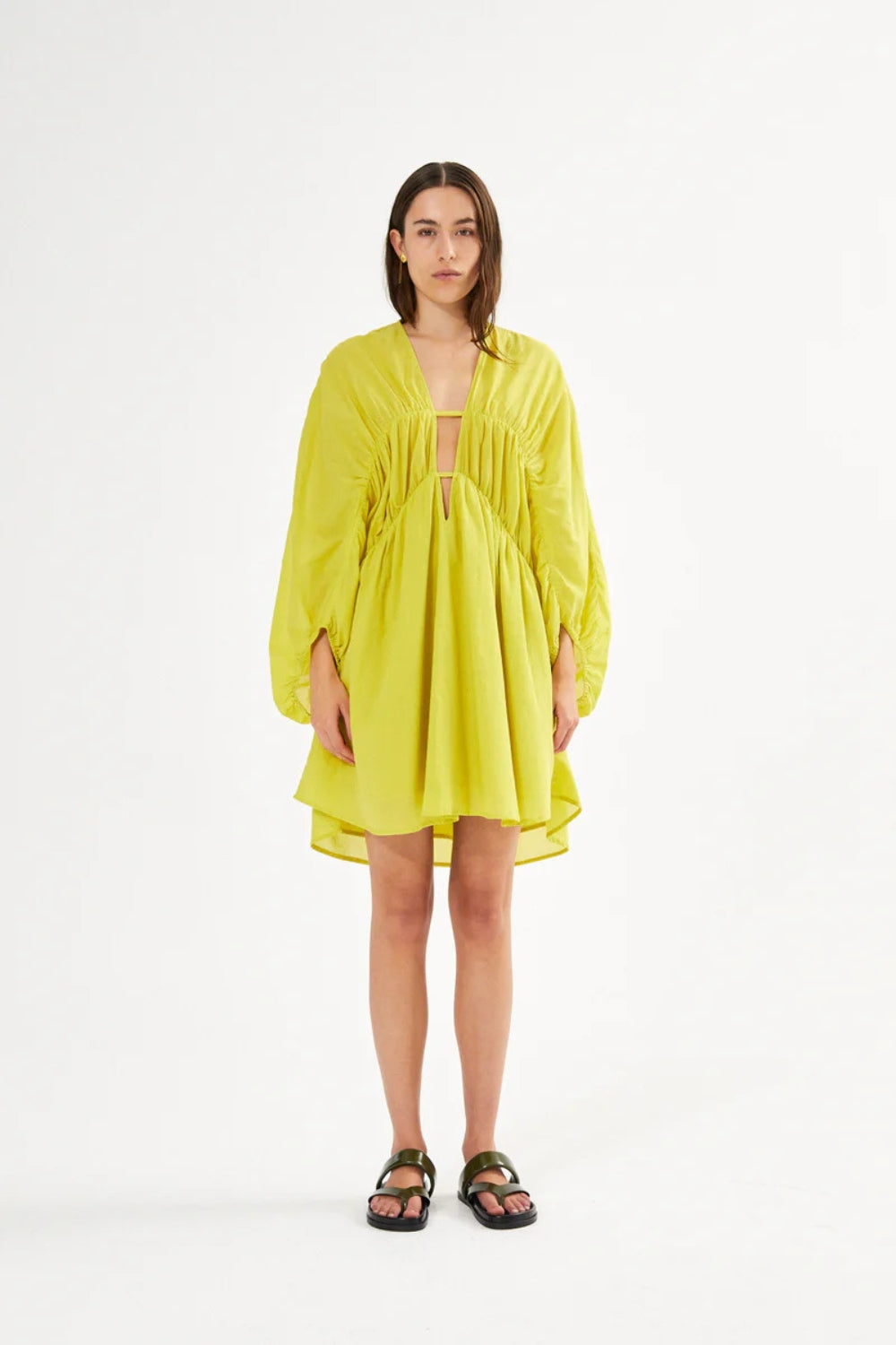 Corrina Dress - Acid Yellow