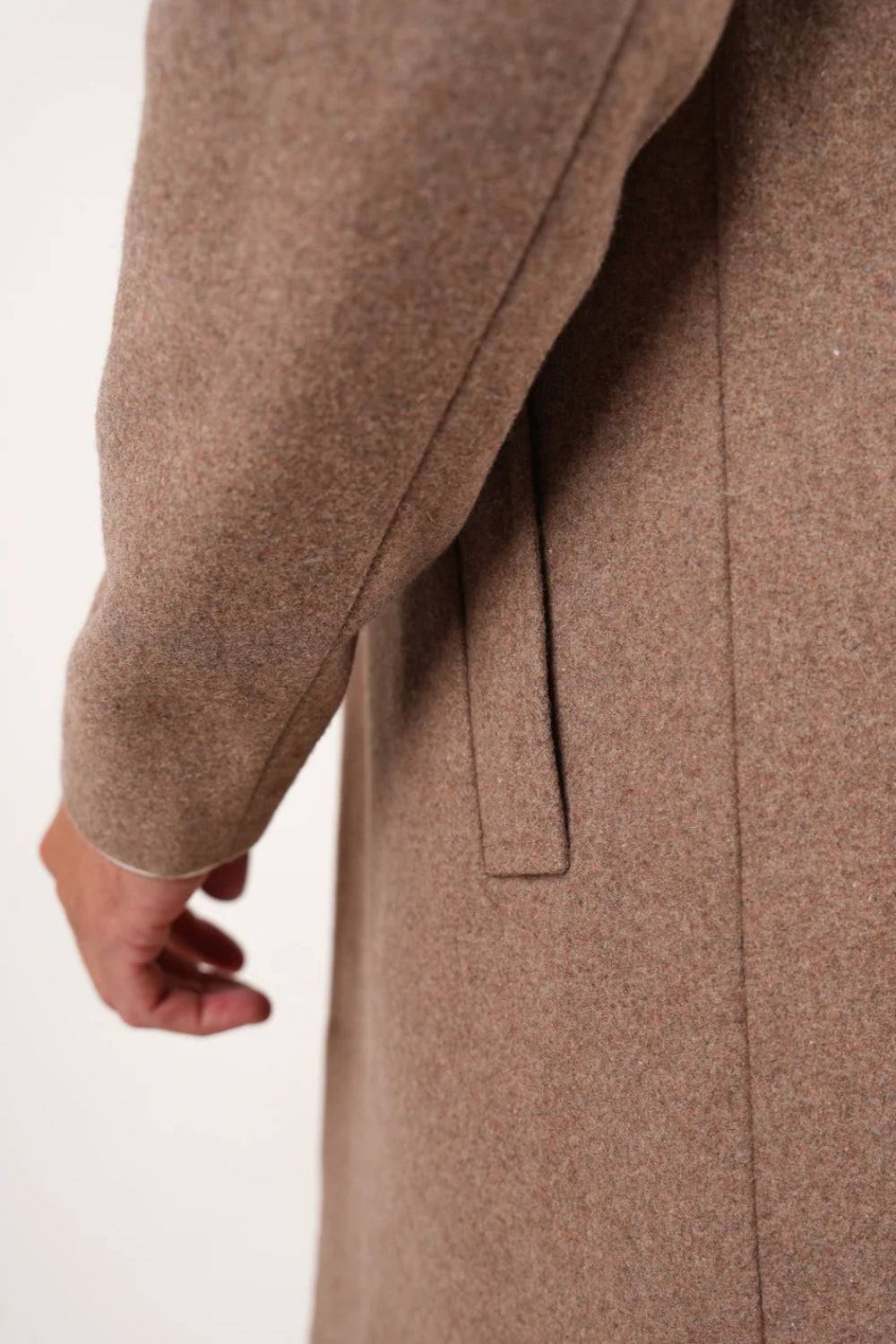 Padded Wool Coat - Malt