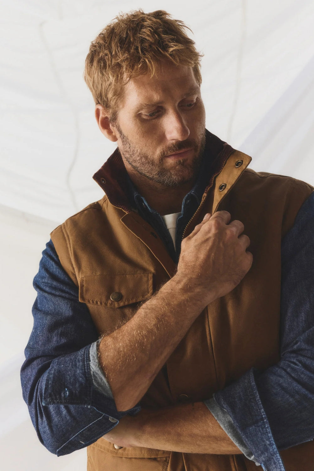 Men's Special Edition Vintage Wax Jumbuck Vest - Sandstone
