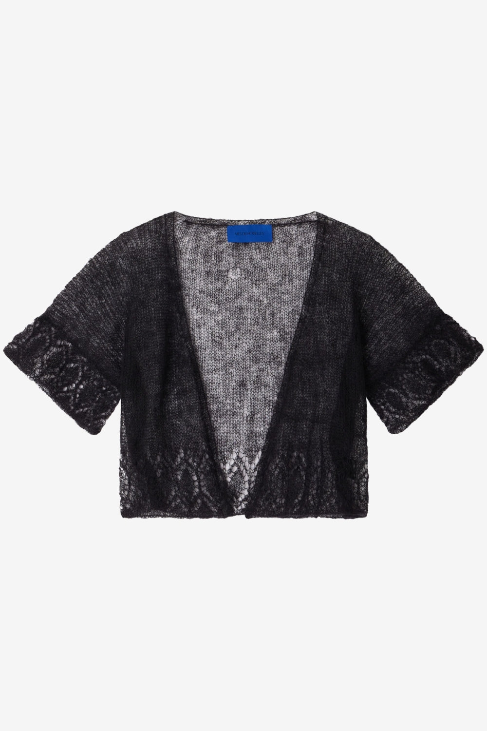 Hanan Hand Knitted Cardigan - Black