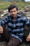 Townley Men's Hunting Check Shirt - Indigo