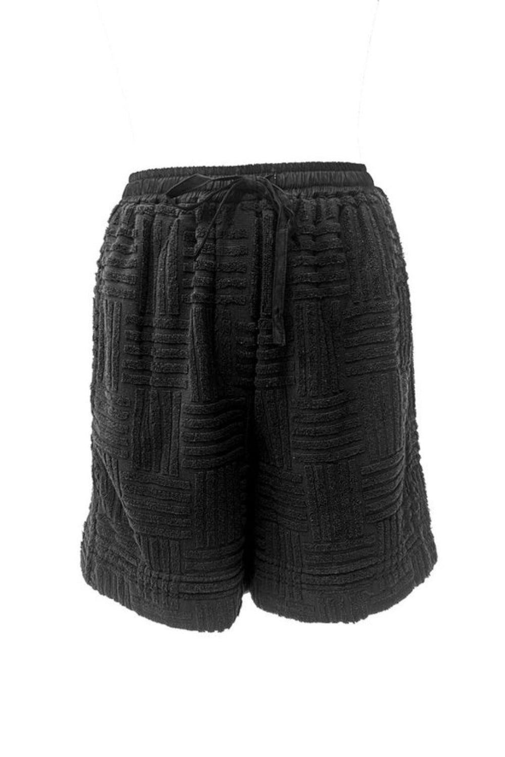 Alsace Towelling Shorts - Black