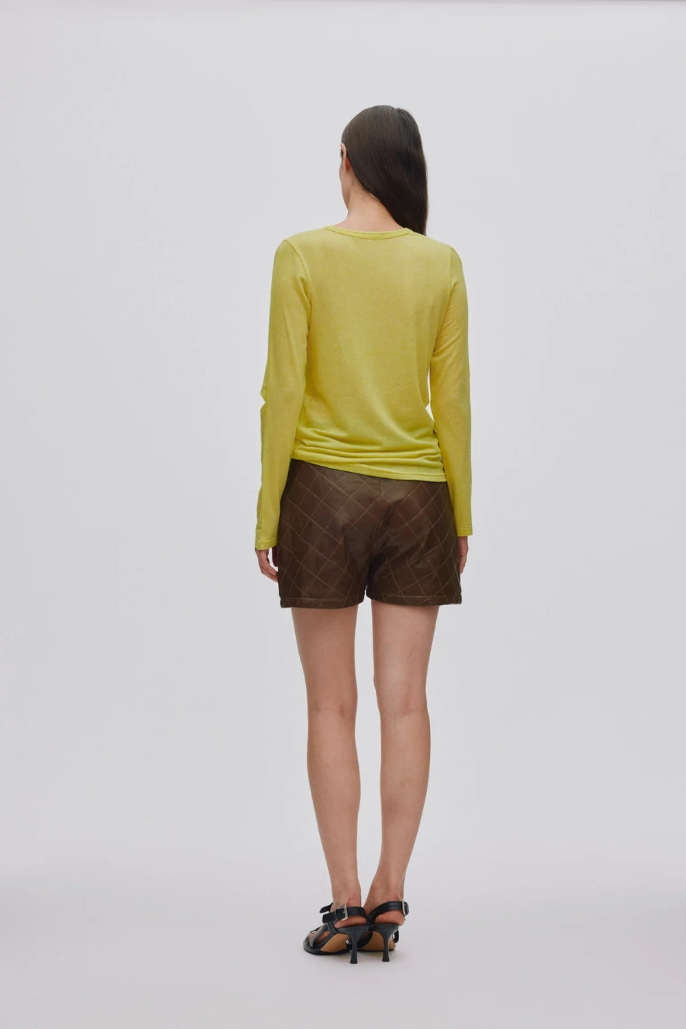 Jacka Lucid Long Sleeve Detail Top - Limonade
