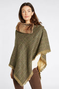 Silverfir Women's Tweed Poncho - Thistle