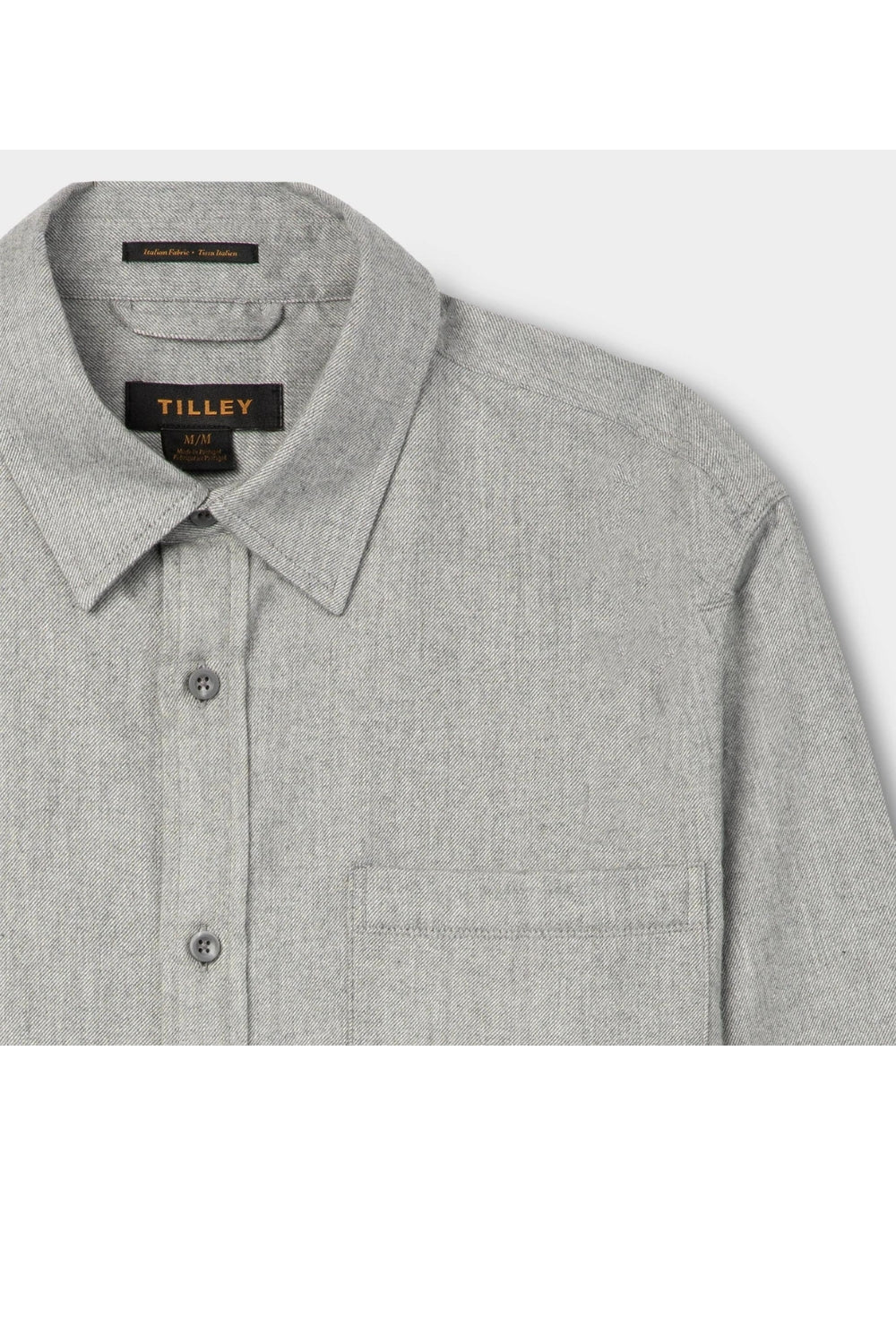 Long Sleeve Button Up Shirt - Grey