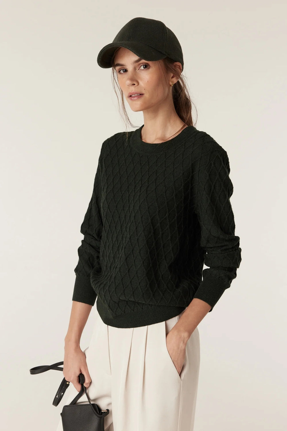 The Hampden Merino Jumper - Moss