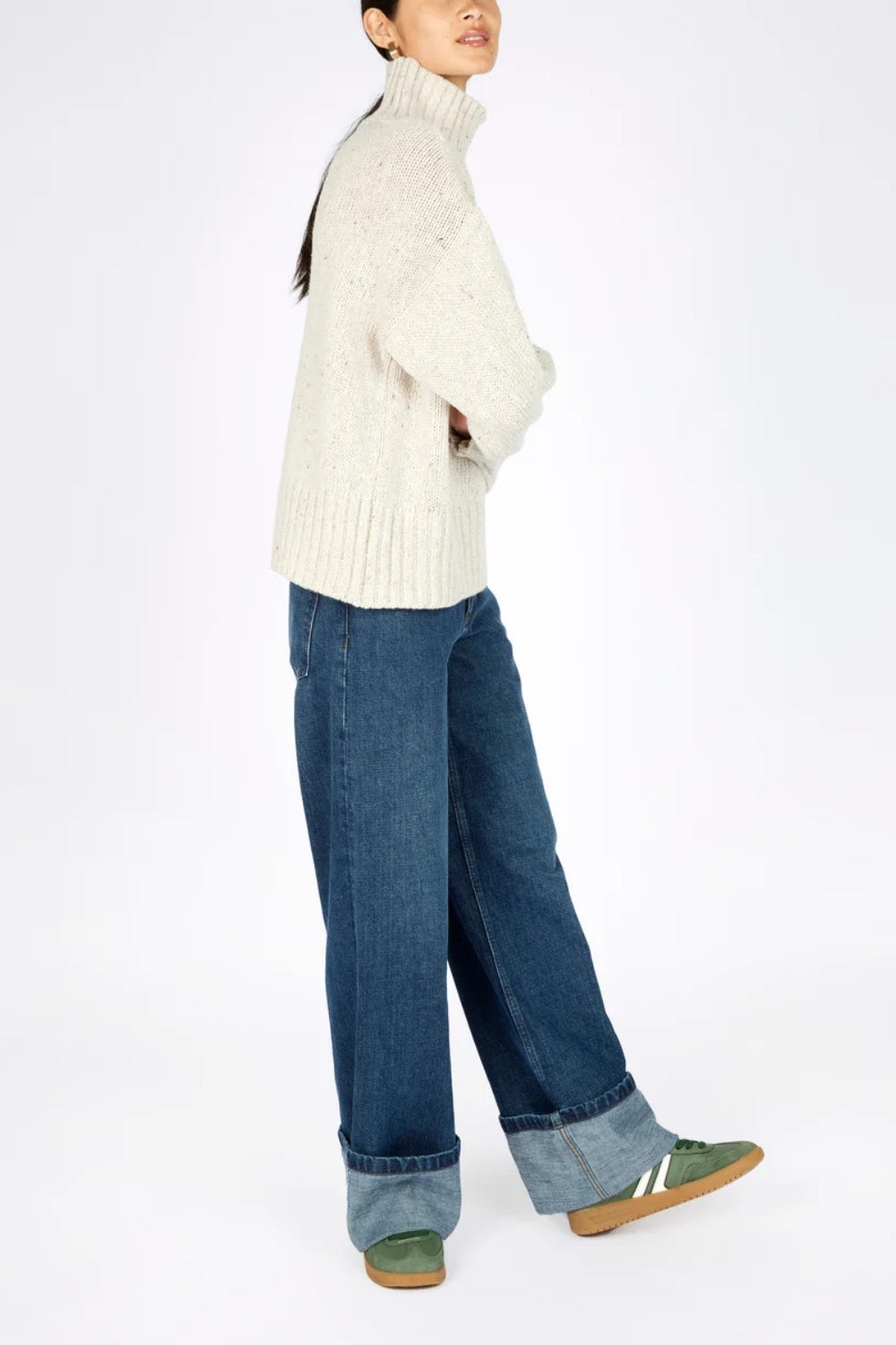 The Paige Polo Neck - Chalk