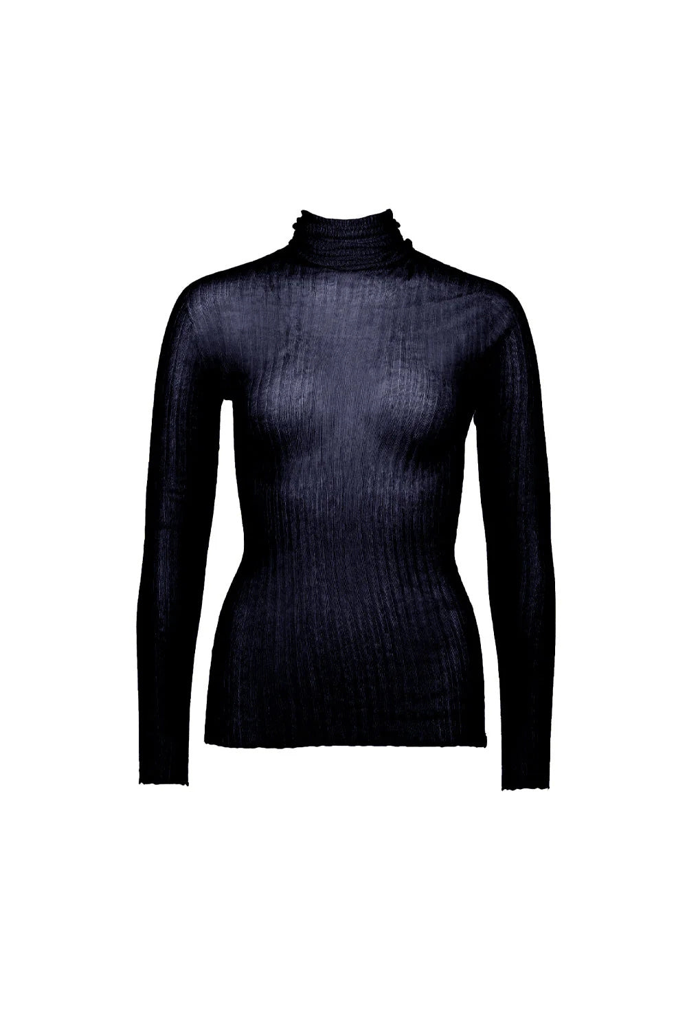 Merino Tulle Skivvy - Navy